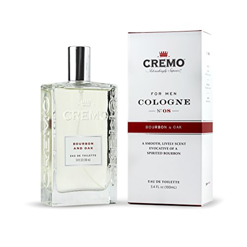 Cremo Cologne Spray, Bourbon & Oak, 3.4 Ounce