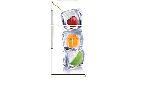 StickersNews Pegatinas Pegatinas Nevera Déco Cocina Frutas y Hielo ...