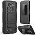 LG G3 Case, i-Blason Prime Series Dual Layer Holster Case with Kickstand and Locking Belt Swivel Clip for LG G3 (Black)