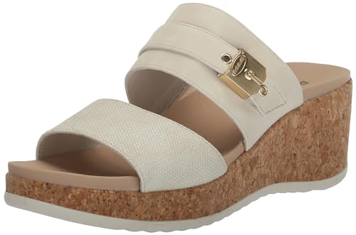 Dr. Scholl’s Womens Cali Vibe Wedge Sandal Off White 6 M