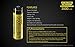Nitecore NL1835HP 3500mAh High Performance Li-ion Rechargeable Batteries (Pair) for High Drain Flashlights Like EC23, HC33, MH12GTS, Fury with LumenTac Battery Organizer