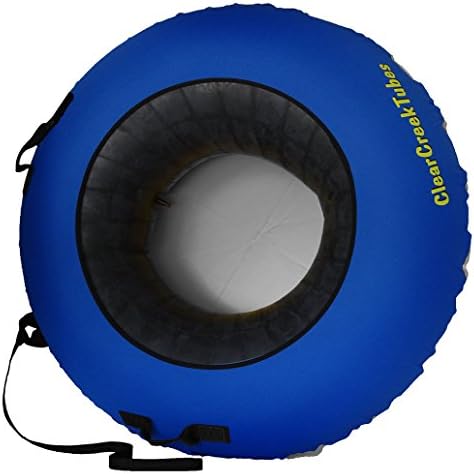 ClearCreekTubes Super Slick NO Wax Needed! 44" Huge Non-Towable Snow Tube with Gray Bottom