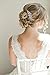 EVER FAITH Wedding Hair Accessories White Zircon Crystal Vintage 1920s Leaf Wave Bridal Hair Side Comb for Bride Bridesmaids