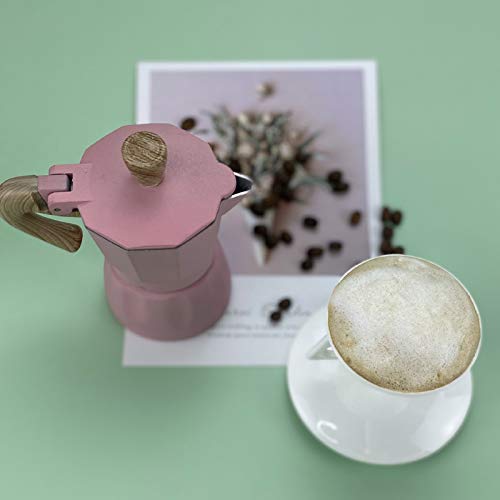 LINhuahua Mokkakanne Espressokocher Herdplatte Kaffeekanne Kaffeebereiter Edelstahl für Küche Home Office – Bild 6