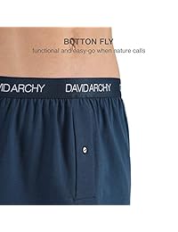 David Archy - Pack de 3 calzoncillos de algodón para hombre, calzoncillos bóxers cómodos ultra suaves con mosca