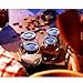 IKEA RAJTAN Spice jar, Glass, Aluminum Color 400.647.02, 1-Pack( 4-Count ), Clear