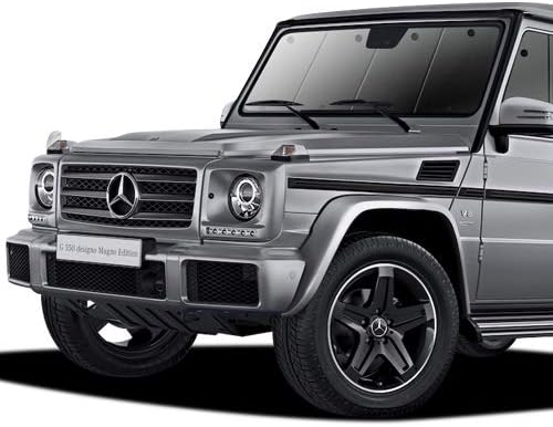 Amazon 01s L001 Fu 日本製 メルセデス ベンツ Gクラス W463型 Amg G63 G550 G350d カーテン いらず遮光防水 プライバシーサンシェード フロント用 車中泊 仮眠 盗難防止 燃費向上 車中泊グッズ アウトドア サンシェード 車 バイク