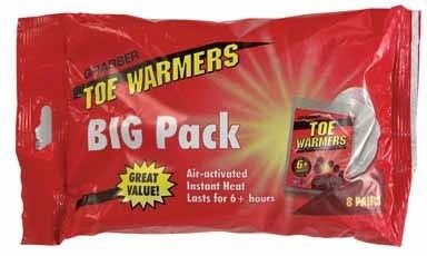 Grabber Warmers Air Activated Toe Warmer 8 Pair/Pack