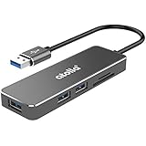USB 3.0 Hub, Atolla 3 Ports USB 3.0 Splitter Portable Aluminum Data Hub with SD&amp;TF Card Reader for iMac, MacBook or Any Other USB Devices.