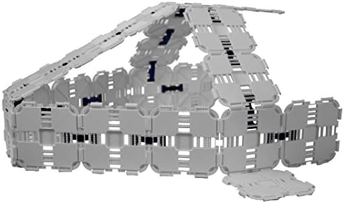 Fort Boards Starter Pack - Kids Building Toy and Construction Blocks - 43 Piece Set - Gray