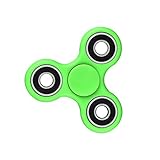 BEISTA Tri-spinner Fidget Toy Hand Spinner – Stress Reducer, Durable Bearing Spinner with High Speed, Super Smooth and Well Balanced, Non-3D Printed(Green)