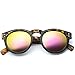 WearMe Pro - Round Matte Frame Mirrored Sunglasses