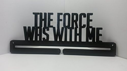 The Force was with Me Running Star Wars Marathon Sports Medal Display Rack Holder Hanger Organizer for Wall - Hang Your Medals