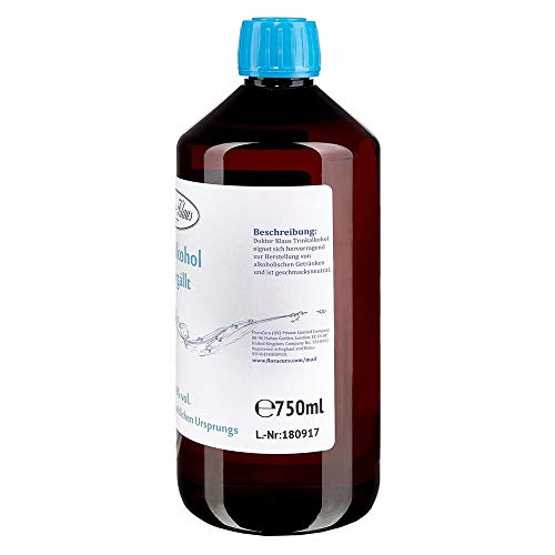 3 x 700ml Primasprit/Trinkalkohol/Weingeist/Ethanol 69.9% Vol. Alc. in brauner PET Flasche mit OV von Doktor Klaus – Bild 4