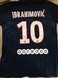Ibrahimovic Paris Saint-Germain F.C. Navy Soccer T-Shirts 100% Polyester Football (M)