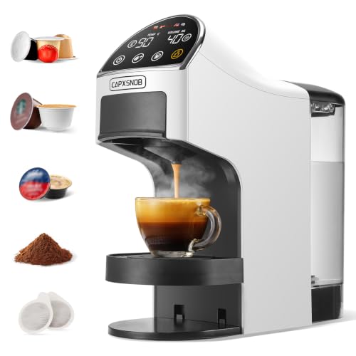 Magician2 Macchina da Caffè a Cialde e Capsule 5 in 1 per Casa e Ufficio | Adatto per ESE 44mm, Nespresso, Dolce Gusto, A Modo Mio, Macinato - Auto-Lock, TouchLED, Volume/Temp Regolabili, Preinfusione