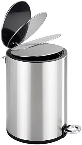 Wenko 22713100 Cosmetic Pedal Bin Monza Easy Close stainless steel glossy, cosmetic bucket, trash can with soft close - Image 3