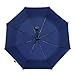 bemece Windproof Travel Umbrella, Compact Lightweight Foldable Automatic Umbrella for Men Women, Auto Open Close - Blue