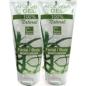 100-Natural-Aloe-Vera-Gel-2-x-200-ml-Face-Hair-Body-After-Sun-After-Waxing-Healing-Eczema-Sun-Burn-Razor-Bumps-Prevents-Stretch-Marks-Anti-Scars Pure Aloe Vera Gel 100% Natural. DIY Cosmetics. Skin Moisturising (Face & Body), Hair and Skin Repair, Body Firming…