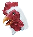 BuBinga Novelty Chicken Animal Head Costume Masks Halloween Party Cosplay Decorations