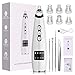 Blackhead Remover, Electric Facial Pore Cleaner Acne Comedone Extractor Tool with 6 Suction Probes, 4 Blackhead Extractors for All Facial Skin by PYBBO