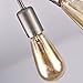 mirrea Mid-Century Semi-Flush Mount Sputnik Ceiling Light with 8 Lights for Foyer Entry Way Hallway Kitchen Dining Room Small Bedroom Living Room Brushed Nickel Metal Fixture