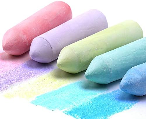 Pack of 5 Jumbo Sidewalk Chalk for Kids Toddlers Outdoor Side Walk Outside Driveway Easter (5pcs)