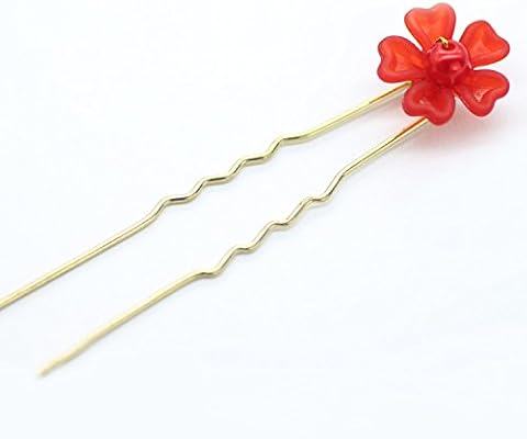 Bride Headdress Frosted Flower Hair Ushaped Hairpin Hair Fork