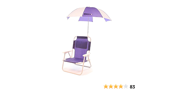 Amazon Com Redmon For Kids Outdoor Baby Kids Beach Chair With Umbrella Purple Childrens Folding Chairs Baby
