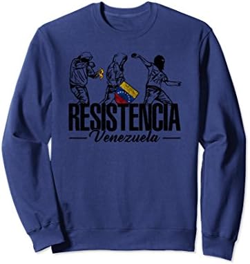 Unisex VENEZUELA EN RESISTENCIA TEE SHIRT XL: Navy
