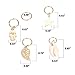 Jaciya 50pcs Gold Hair Braid Hair Pins Ring Shell Hands Leaves Star Pendant Rings Set Hair Clip Headband Hair Accessories