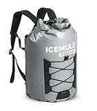 ICEMULE Pro Insulated Backpack Cooler Bag – Hands-free, Highly-Portable, Collapsible, Waterproof and Soft-Sided Cooler Backpack for Hiking, the Beach, Picnics, Camping, Fishing