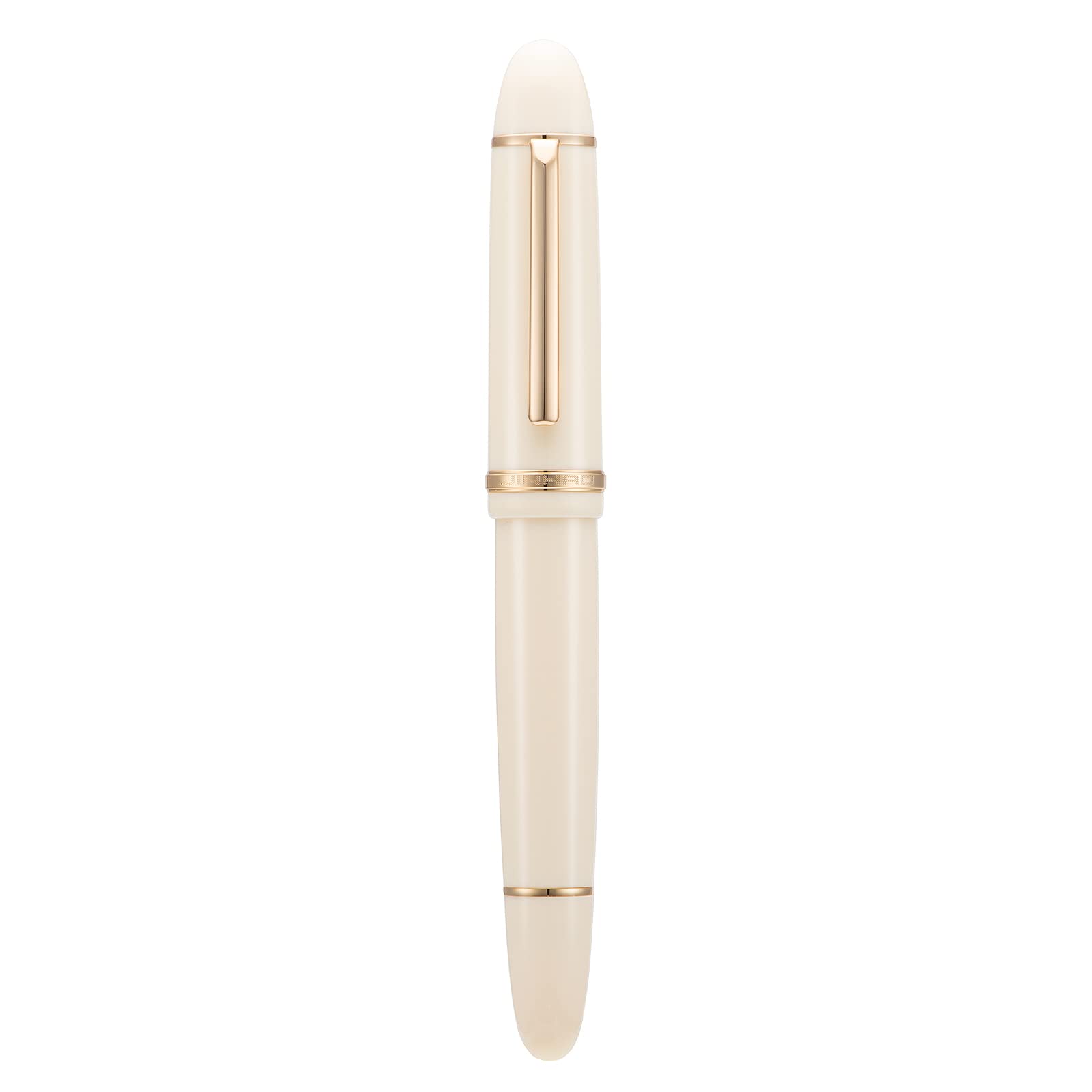 Jinhao X159 Fine Nib Fountain Pen, White with Golden Clip Acrylic Big Size Writing Pen