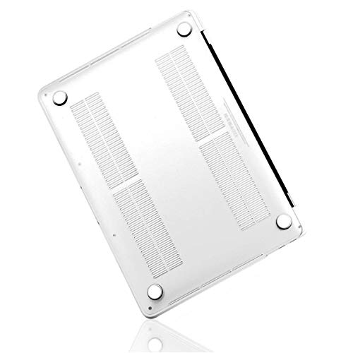 TOP CASE MacBook Air 13 Inch Case A1932 with Retina Display fits Touch ID 2019 2018 Release, 4 in 1 Essential Bundle Crystal Hard Case, Keyboard Cover, Sleeve, Screen Protector,Crystal Clear