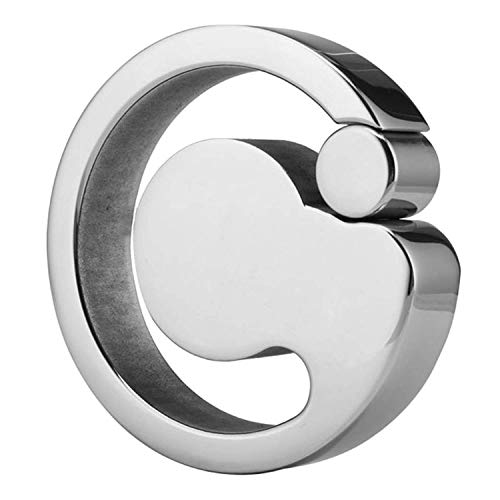 Couples Sexual Couple Ring Intimacy Scrotum Pendant Ball Stretchers Egg Weight Stainless Steel Restraint Rooster Lock Ring 6.8x1.5cm,as Picture