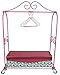 18 Inch Doll Furniture Rolling Rack, 3 Doll Hangers & Storage Box, Perfect for 18 Inch American Girl Doll Clothes & More!