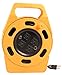 Woods 2801 Extension Reel With Four 3-Prong Power Outlets, Heavy Duty Retractable Cord, User Friendly, Made of Flame Resistant Materials, 10 AMP Circuit Breaker, 25 Foot, Yellow, Orange primary