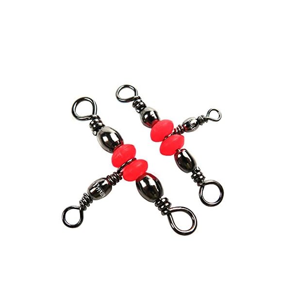 Pisfun-Three-Way-Swivel-Connector-3-way-T-Turn-Swivels-Large-Bass-For-Fishing-50Pcs