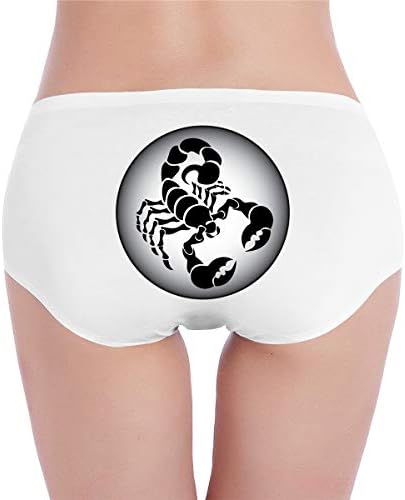 Changan Women's Hipster Panties Briefs Scorpio Print Stretch Cotton Soft Low Rise Underwear