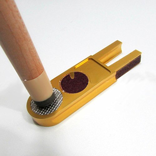 Alloet Muti-functional U-shape Billiards Pool Cue Tip Trimmers Tapper, Dime Shaper, Nickel Shaper Tool
