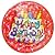 Celebrate Hologram Happy Birthday Birthday Cake With Candles - 18 Count