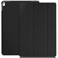 KHOMO iPad Pro 10.5 Inch & iPad Air 3 2019 Case - DUAL Black Super Slim Cover with Rubberized back and Smart Feature