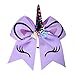 DEEKA Large Unicorn Cheer Hair Bows 8 Pack 7