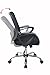 Bonum Black Mid-Back Mesh Fabric Swivel Office Chair Adjustable Desk Chair Home Office Chair with Mesh Padded Seat and Armrest