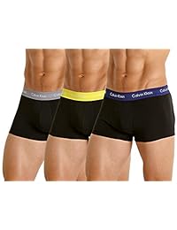 Calvin Klein underwear Men 's 3 Pack algodón elástico Low Rise Troncos