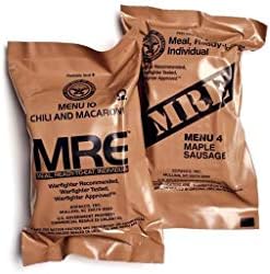 Military US army MRE Nato Food Ratio Emergency Combat Survival Camping Food Meal Menu 1-24