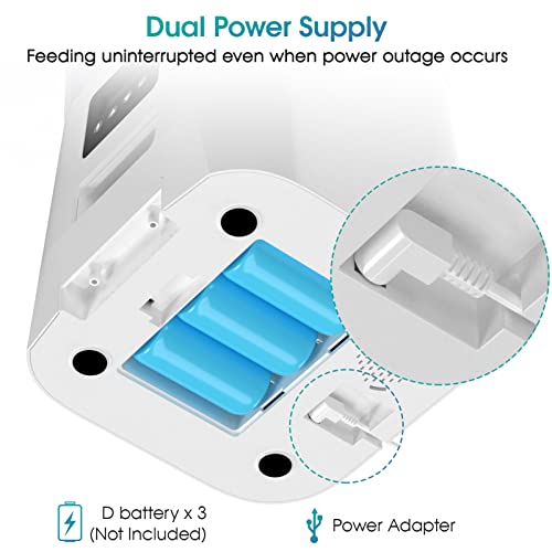 Automatic Cat Feeder, JSK 4L Dog Feeder Pet Food Dispenser ClogFree