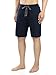 David Archy Men's Soft Comfy Cotton Sleep Short Lounge Short Pants (Navy Blue, L)