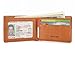 HISSIMO Mens Slim Front Pocket Wallet ID Window Card Case with RFID Blocking - Brown