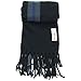 Alpine Swiss Mens Plaid Scarf Soft Winter Scarves Unisex,Navy Stripe,One Size